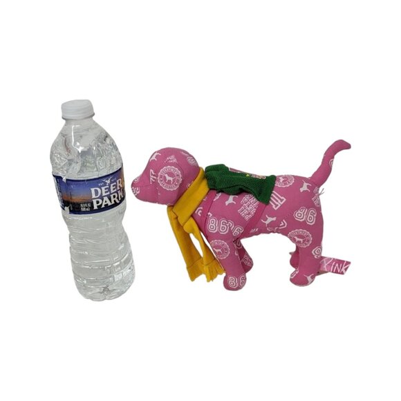 Victoria's Secret Preppy Pink Dog with Backpack Plush Stuffed Animal Toy Small - Picture 4 of 7